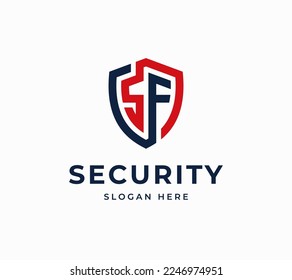 SF symbol security line abstract protect tech digital minimalist creative modern vector logo design
