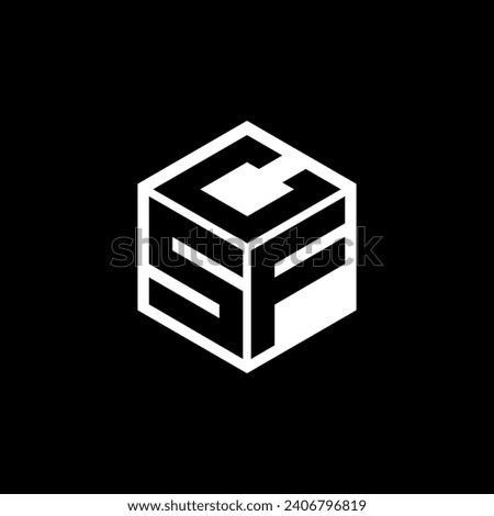 SFC letter logo design with black background in illustrator. Vector logo, calligraphy designs for logo, Poster, Invitation, etc.