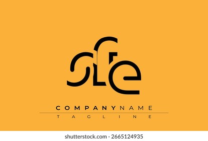SFE abstract letter design. Modern Business Logo Design With Abstract Typography and Contemporary Style