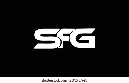  SFG Letter Initial Logo Design Template Vector Illustration 