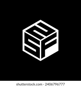 SFN letter logo design with black background in illustrator. Vector logo, calligraphy designs for logo, Poster, Invitation, etc.