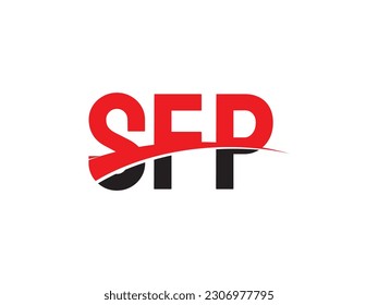 SFP Letter Initial Logo Design Vektorgrafik