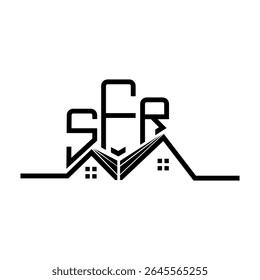 SFR Real State logo design, SFR simple and modern logo. SFR luxurious alphabet design  