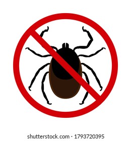SFTS virus. Forbidding sign for ticks. Stop tick. Severe fever with thrombocytopenia syndrome (SFTS) is an emerging tick-borne encephalitis infectious disease caused by the SFTS virus.