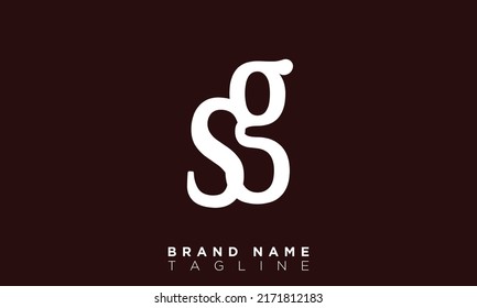 SG Alphabet letters Initials Monogram logo GS, S and G