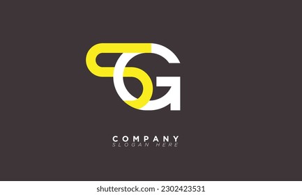 SG Alphabet letters Initials Monogram logo GS, S and G