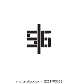 SG geometric bold concept in high quality professional design that will print well across any print media