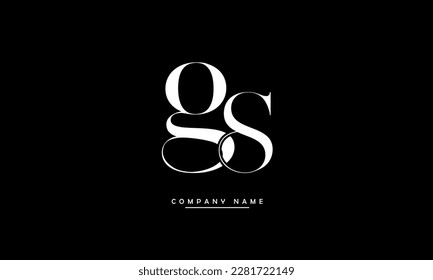 g, gs Abstrakte Buchstaben Logo Monogramm