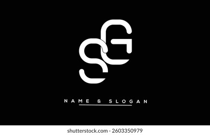 SG, GS Abstract Letters Logo Monogram