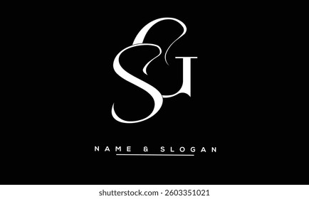 SG, GS Abstract Letters Logo Monogram
