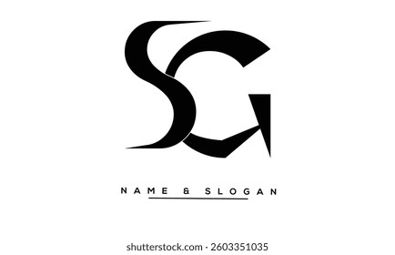 SG, GS Abstract Letters Logo Monogram