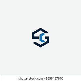 SG or GS letter designs for logo and icons