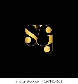 Diseño de logotipos SG, GS con tipografía moderna creativa
