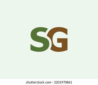 SG GS logo design vector template