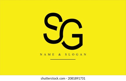 SG, GS, S, G abstract letters logo monogram