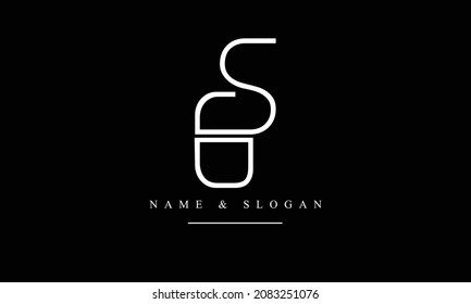 SG, GS, S, G abstract letters logo monogram