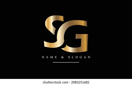 SG, GS, S, G abstrakte Buchstaben Logo-Monogramm