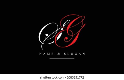 SG, GS, S, G abstrakte Buchstaben Logo-Monogramm