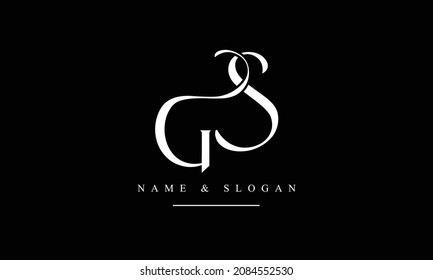 SG, GS, S, G abstract letters logo monogram