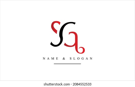 SG, GS, S, G abstract letters logo monogram