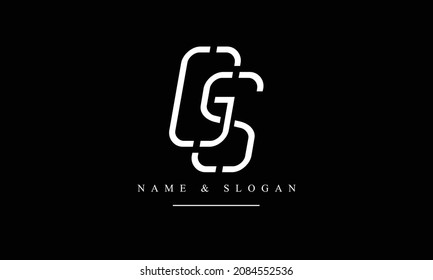 SG, GS, S, G letras abstractas monograma logotipo