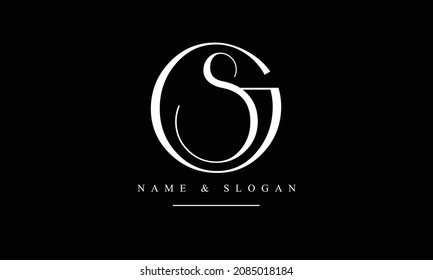 SG, GS, S, G abstract letters logo monogram