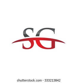 Sg Initial Company Group Blue Swoosh Stock Vector (Royalty Free) 311115473