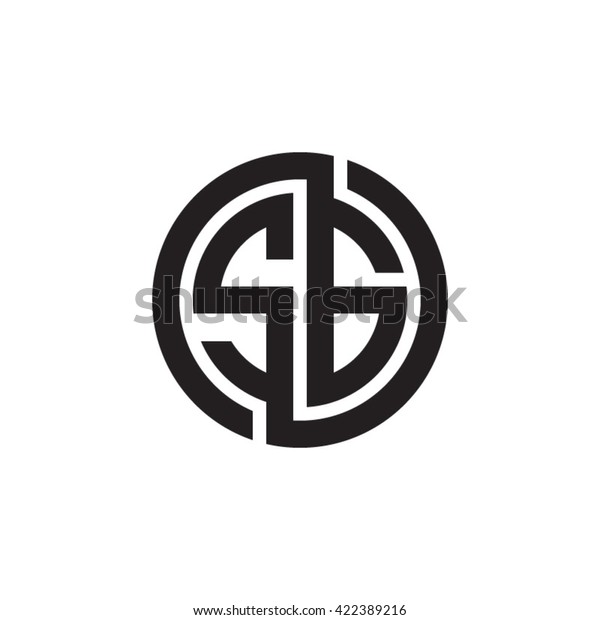 Sg Initial Letters Looping Linked Circle Stock Vector (Royalty Free ...