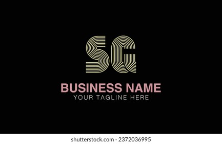 SG initial logo | initial based abstract modern minimal creative logo, vector template image. luxury logotype , real estate homie . typography . initials 