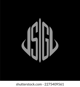 SG initial monogram real estate with building design