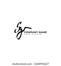 Sg Diseño vectorial de logotipo de firma inicial