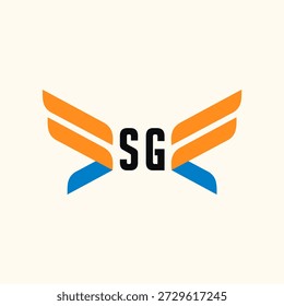 SG Initials Logo Business Template Vektorsymbol