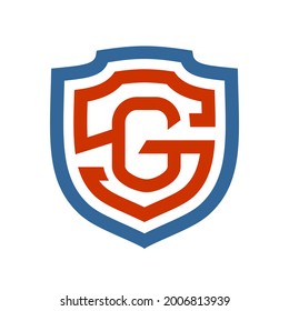 SG letter Initial Logo and Shield Symbol