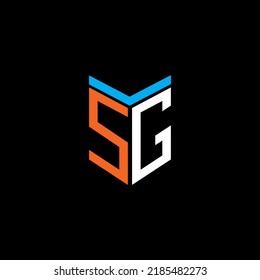 SG letter logo creative design with vector graphic