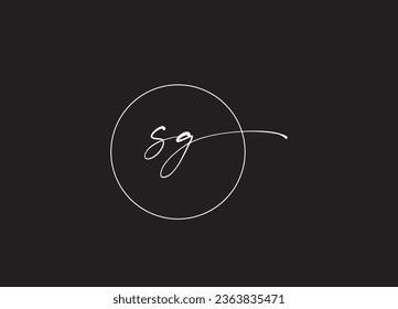 SG letter logo design and monogram logo