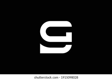 SG letter logo design on luxury background. GS monogram initials letter logo concept. SG icon design. GS elegant and Professional white color letter icon on black background.