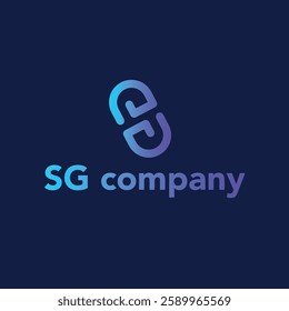 SG Letter Logo Design vector