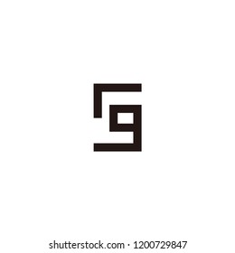 sg letter vector logo