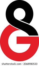 Sg Letter Vector Logo Icon. G8 Logo