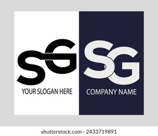  SG logo.SG abstract.SG latter vector Design.SG Monogram logo design .company logo