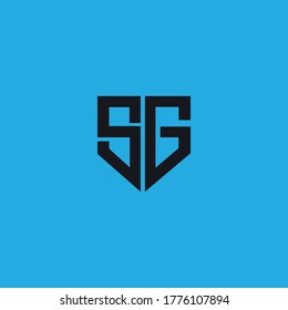 SG Logo Design Shild Shape 