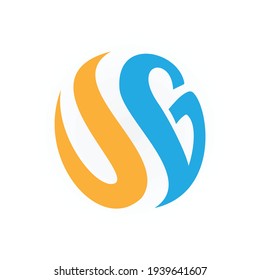 SG logo icon Design concept