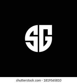 Logo de SG. Logo de la letra SG. logotipo de vector SG | Logo ilustrado | diseño mínimo.