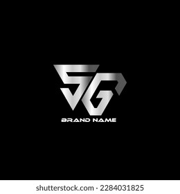 SG Monogram Logo Design Vector