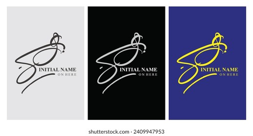 sg s g escritura manual inicial sg firma manuscrita inicial plantilla de logotipo vectorial letra manual