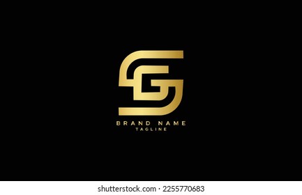 SG, SC, GS, CS, Abstract initial monogram letter alphabet logo design
