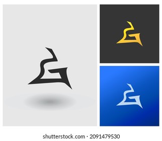 SG WG Letter initial logo monogram concept simple company logo idea