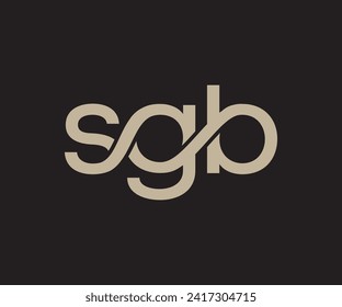 sgb marca de palabra sbstract vector libre