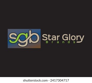 sgb marca de palabra sbstract vector libre