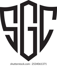 SGC Sheild logotipo design, ícone, símbolo, arquivo de vetor 